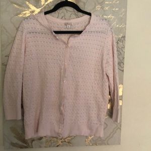 Merona Light Pink 3/4 sleeve cardigan